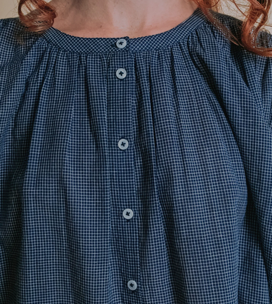 emile & ida femmes - blouse edounia 1, ample khadi, helsinki
