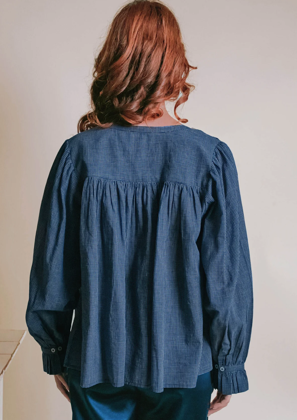 emile & ida femmes - blouse edounia 1, ample khadi, helsinki