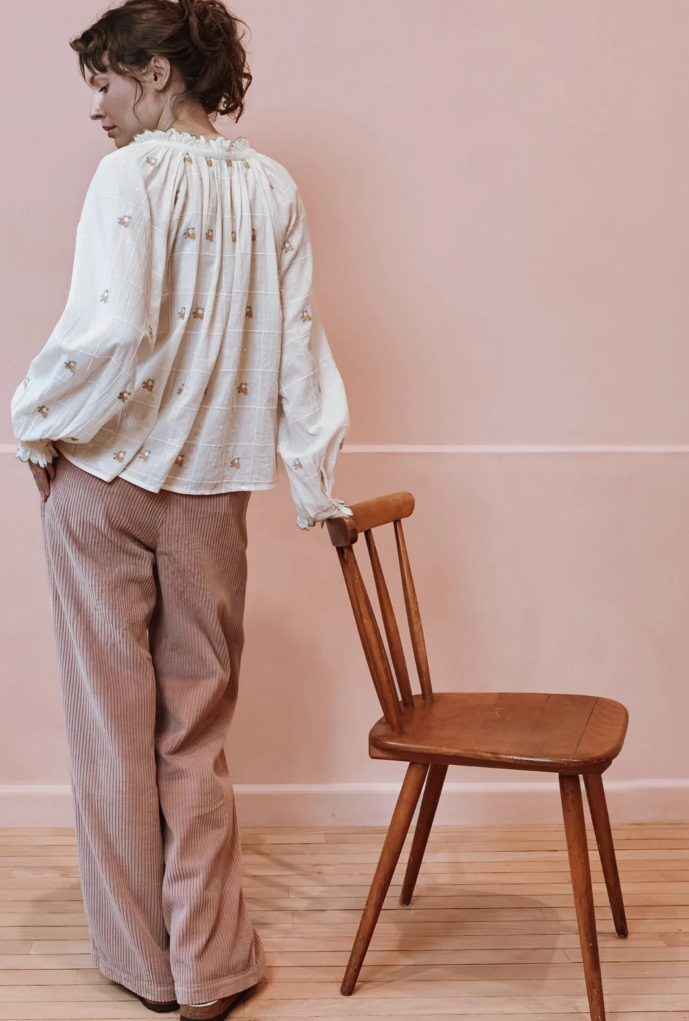 emile & ida femmes - pantalon edgar, nymphéa