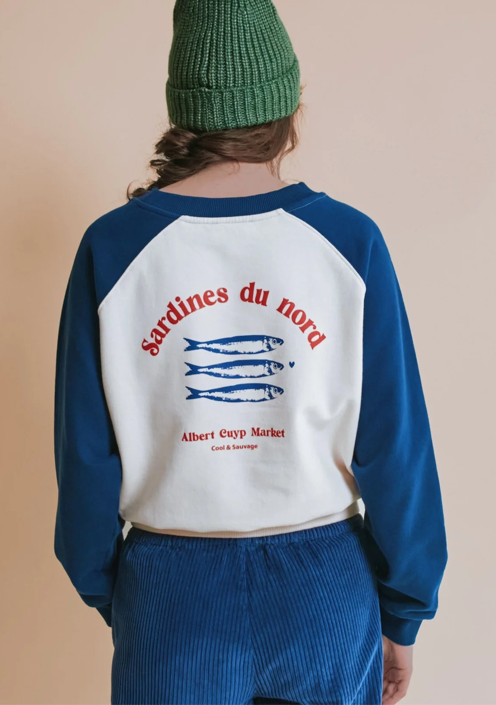 emile & ida femmes - sweat elina, midnight & écru