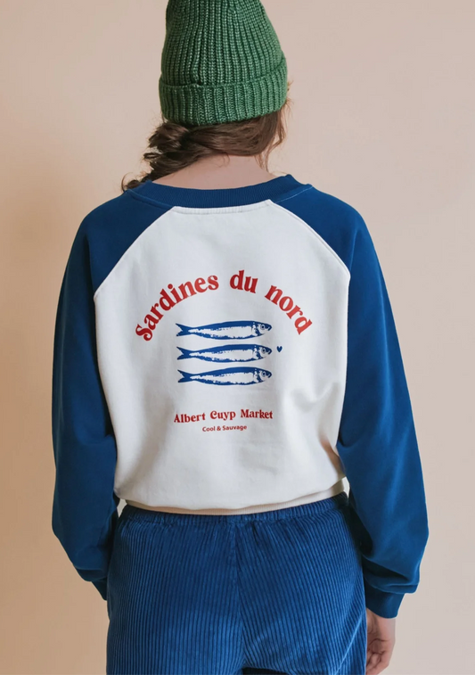 emile & ida femmes - sweat elina, midnight & écru