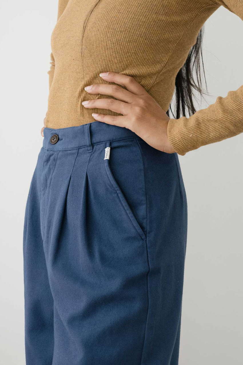 twothirds - sandhamn trousers, naval blue