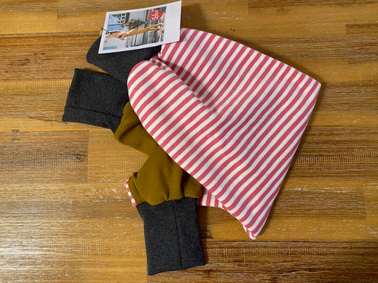 LUBU'S - lubu's pants, stripes rose on ochre, 1-4 jahre