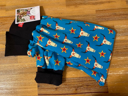 LUBU'S - lubu's pants, wild wild buffalo allover, schwarzes bord, 7-9 jahre