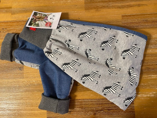 LUBU'S - lubu's pants, zebra on denim, 9-11 jahre