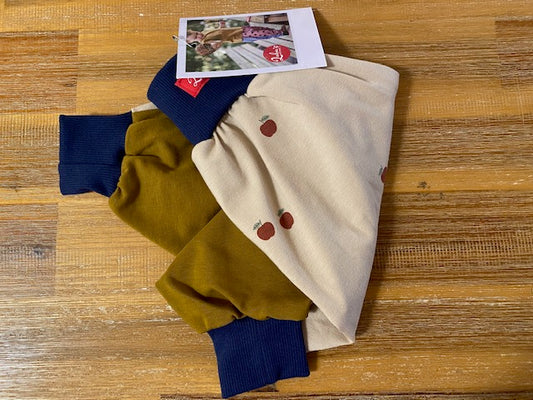 Lubu's - Lubu's pants, apple party on ochre, 0-2 Jahre