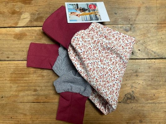 Lubu's - Lubu's pants, flores suaves sobre rayas, 0-2 Jahre